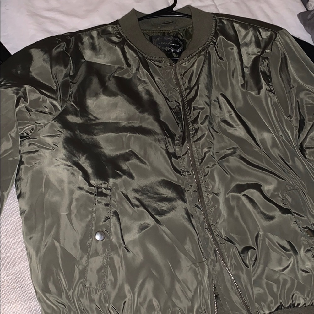 Hunter green puffer jacket